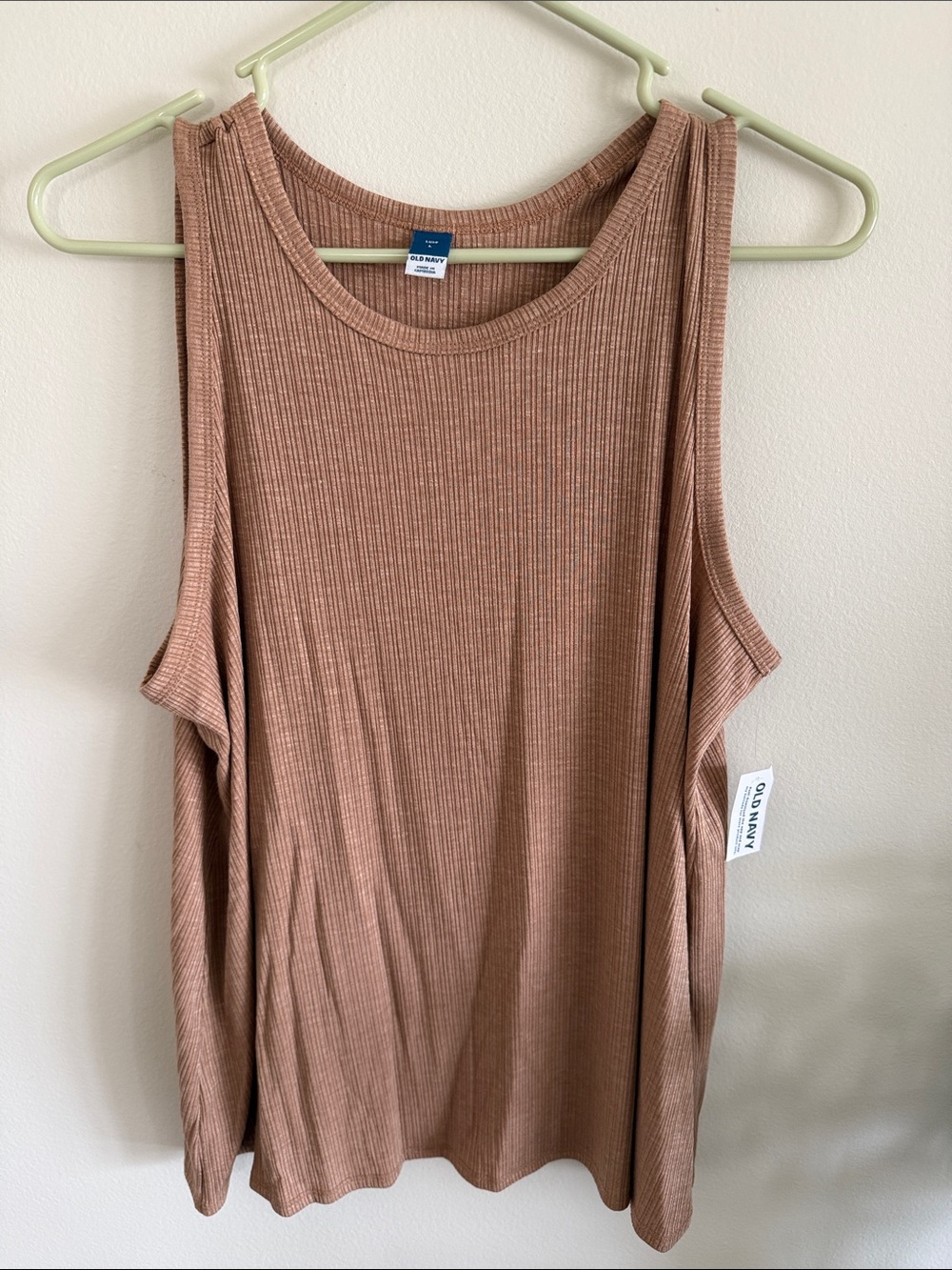 Old Navy Ribbed Tank Top in Dusty Rose Brown